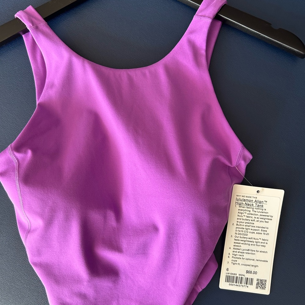 Lululemon Athletica Vibrant Purple Tank Top